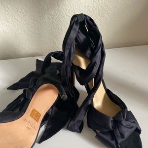 Alexandre Birman Katherine Silk Ankle Wrap- size 38.5